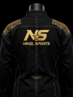 Premium Gold Foil BJJ Gi Black Gold - Seigaiha Wave Edition | GI Atelier | Nikel Sports - Image 3