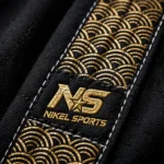 Premium Gold Foil BJJ Gi Black Gold - Seigaiha Wave Edition | GI Atelier | Nikel Sports - Image 4