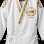 gold foil karate gi master edition front view
