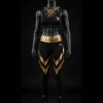 Premium Gold Foil Gym Set Movement Atelier Design 08 Honeycomb Gold Waist V Chevron Leggings Chain Bra Combo Edition