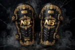 Premium Gold Foil Shin Guards Combat Atelier Design 01 Barocco Ornate Gold Foil NS Luxe Premium Edition Luxury