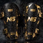 Premium Gold Foil Shin Guards Combat Atelier Design 07 Constellation Galaxy Gold Foil Geometric Space Edition